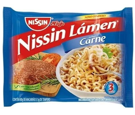 Nissin Miojo Carne Lámen Pacote 85g MercadoLivre