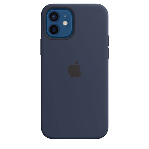 Iphone 12 12 Pro Silicone Case With Magsafe Deep Navy Apple