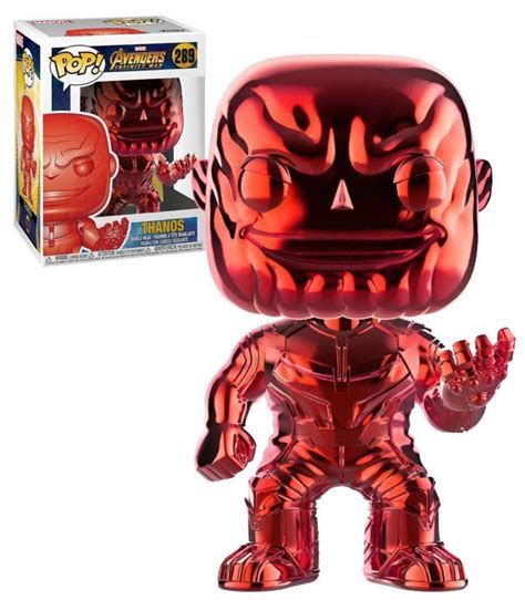 Funko Pop Avengers Infinity War Thanos Chrome Rouge Edition Limit E