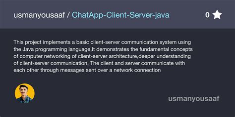 Client Server Chat Application Github Topics Github