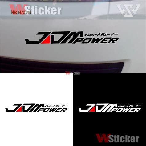 Jual Nice Jdm Power Car Sticker Bumper Decal Toyota Honda Volkswagen