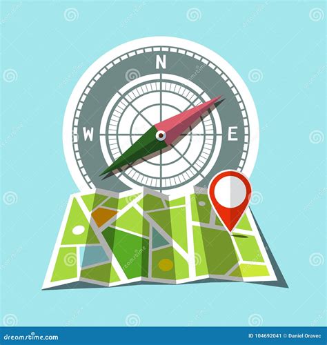 Compass And Map Icons Vector Illustration CartoonDealer 11521422