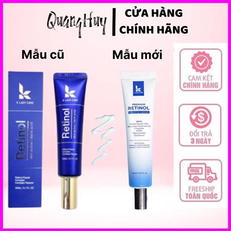 Mẫu mới Kem Dưỡng Da Ngăn Ngừa Lão Hoá Căng Bóng Da Retinol K Lady