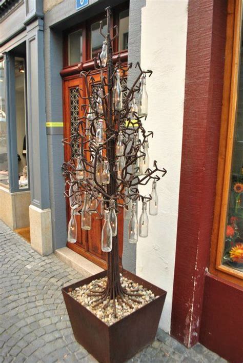 Rebar And Bottle Tree Wine Bottle Trees Bottle Trees Wine Bottle Art