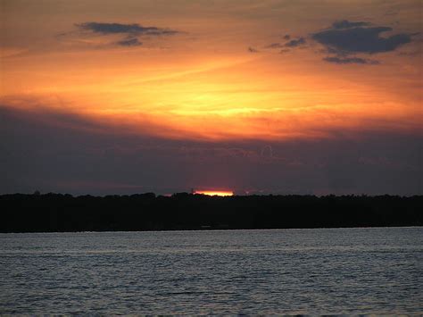 Lake Norman Sunset Photograph by Pamela Smith - Fine Art America