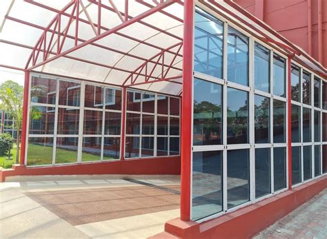 Aluminum Glass Partition For Commercial Thickness 15mm At Rs 250 Sq