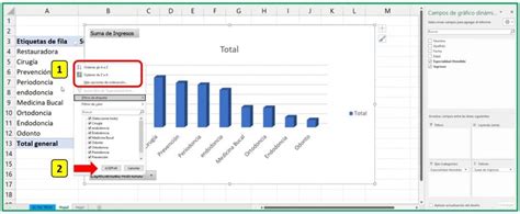 Ordenar y filtrar datos en Gráficos Dinámicos 20 Curso Tablas Dinámicas