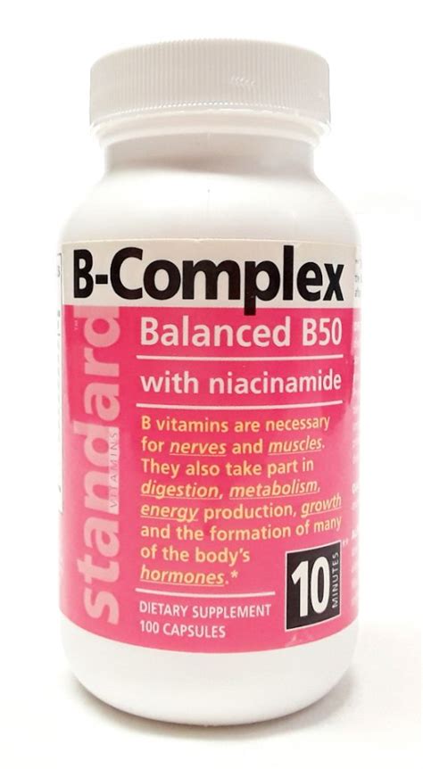 Standard Vitamins B Complex 100 Caps