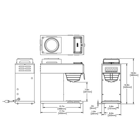 Vp17 2 1 Upper 1 Lower Warmer Coffee Bunn Commercial Site