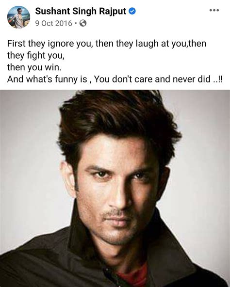 Sushant Singh Rajput Tweets Facebook Post Thoughts Words Quotes