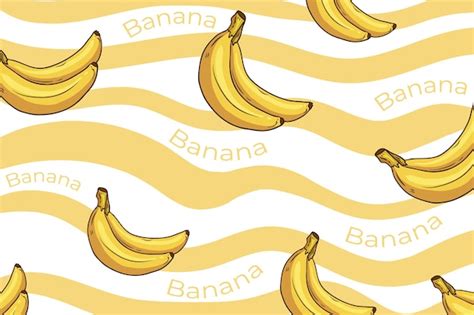 Premium Vector | Banana pattern background