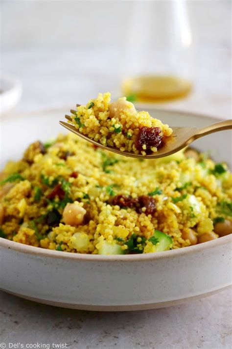 Moroccan Inspired Chickpea Couscous Salad Dels Cooking Twist