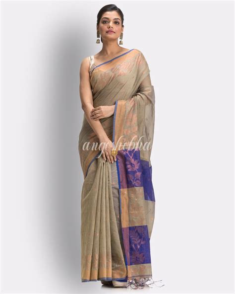 Tangail Saree Buy Cotton Tangail Saree Online Angoshobha