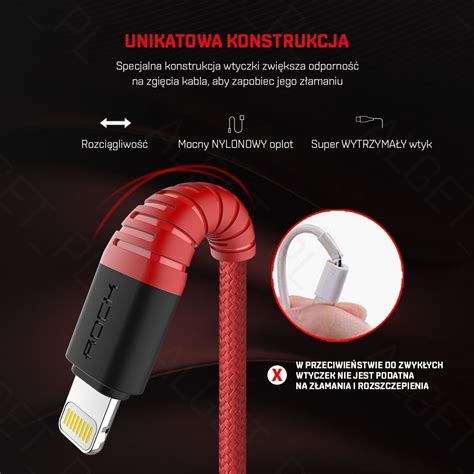 Kabel Rock W Lightning Micro Usb Usb C A