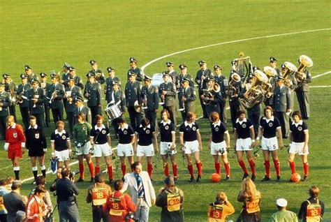 Scotland Line Up To Face Brazil 1974 World Cup Photos Prints Framed