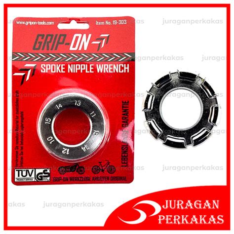 Jual GRIP ON KUNCI STEL JARI JARI SEPEDA MOTOR SPOKE RUJI NIPPLE 19 303