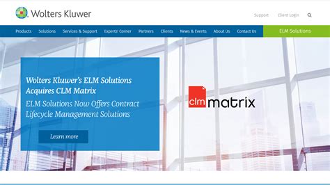 Wolters Kluwer S ELM Solutions Acquires CLM Matrix For 35 Million