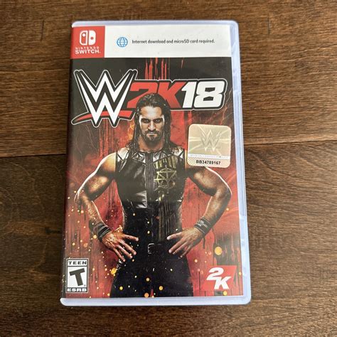 Wwe 2k18 Nintendo Switch Cib With Insert Tested And Working Us Edition