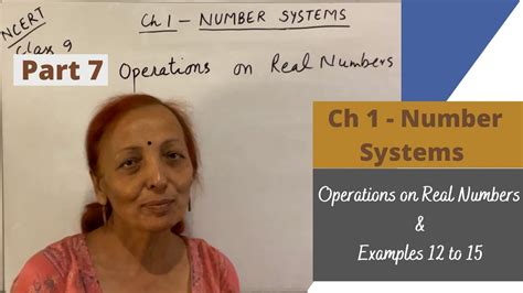 Class Ch Number Systems Part Operations On Real Numbers