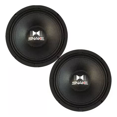 Par Alto Falante Woofer Snake Pro Esv W Rms Ohms Cor Preto