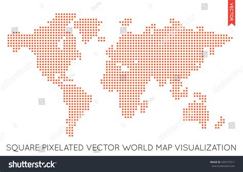 Vector Flat World Map Infographic Map Stock Vector (Royalty Free ...