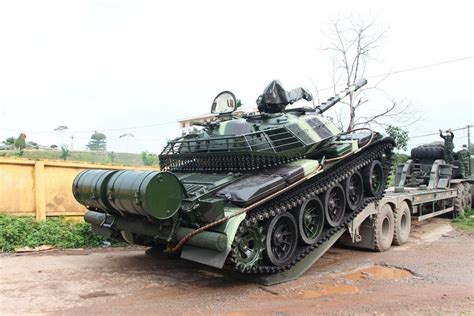 T-54M tank of the People's Army of Vietnam, 30 May 2021. The T-54M is the T-54B that was ...