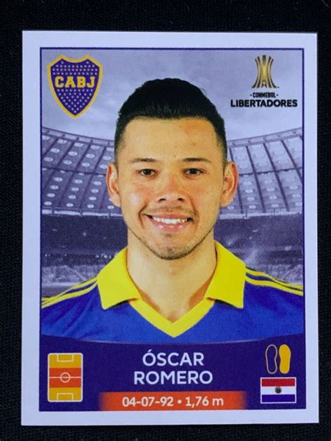 Panini Conmebol Copa Libertadores Sticker Oscar Romero Cabj