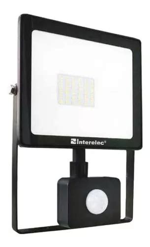 Reflector Proyector Led 30w Con Sensor Movimiento Interelec MercadoLibre