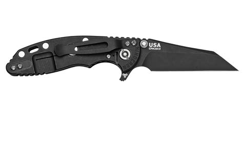 Rick Hinderer XM 18 3 Wharncliffe 20CV Battle Black DLC Black G10