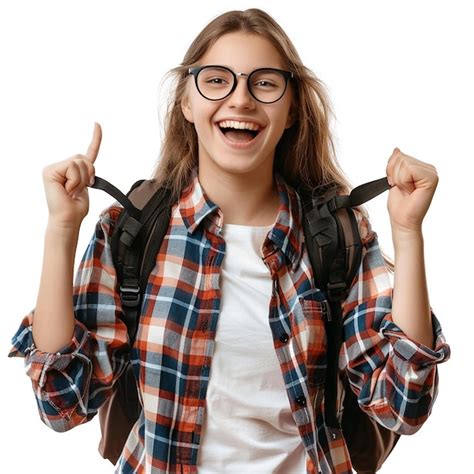 Retrato Fotogr Fico De Un Joven Estudiante Universitario Sonriente