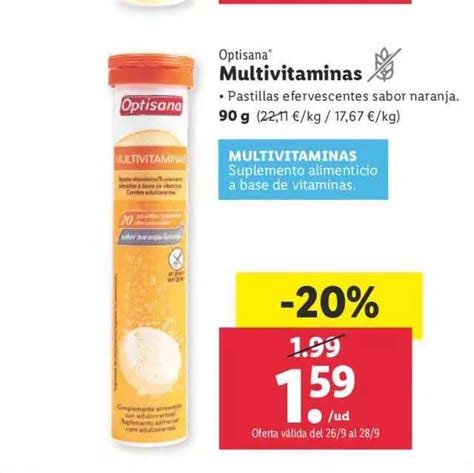 Oferta Optisana Multivitaminas En Lidl