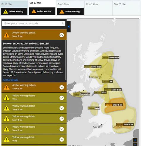 Snow Weather Warning Met Office Alert As Level 3 Forecast Warns Of