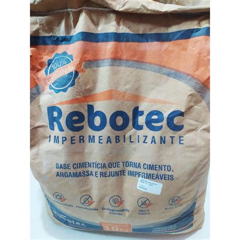 Impermeabilizante Hidro Repelente Rebotec Para Reboco De Piscina Saco