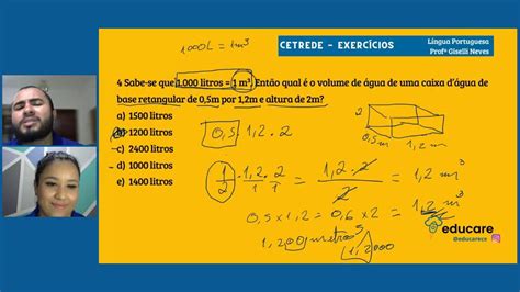 AULÃO Português Matemática na banca CETREDE Concurso de Caucaia