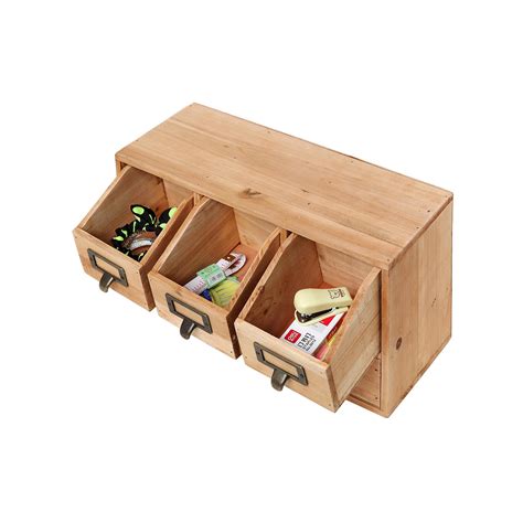 Korea Small Wood 4 Boxes Storage – Furniture