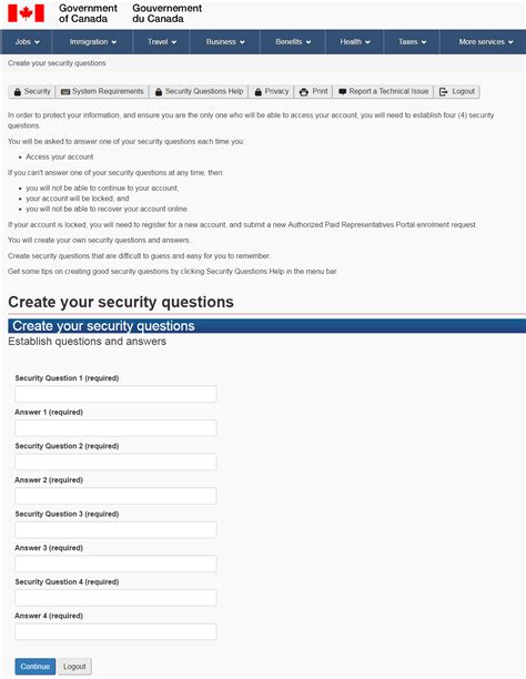 Enrolment Guide Authorized Paid Representatives Portal Canada Ca