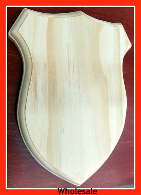 Unfinished Wood Basswoodplaque Solid Wood Shield Police By Thewtny