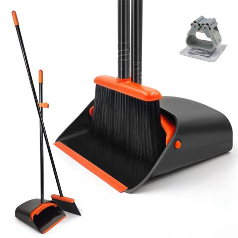 Broom And Dustpan Set For Home Jehonn Long Handle Lightweight Broom