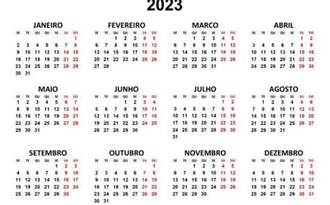 Calendário de 2023 tem nove feriados nacionais e cinco pontos