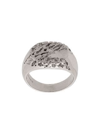 Maria Black Rock Signet Ring Farfetch