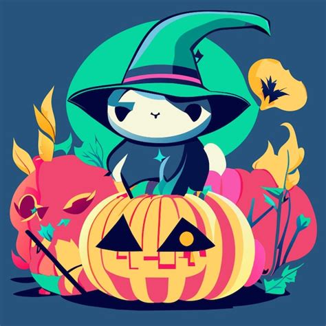 Premium Vector Ghost Halloween Vector Illustration