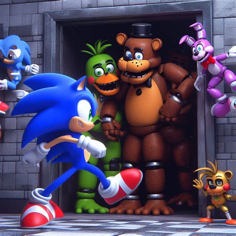 Sonic the Hedgehog Meets FNAF (Crossover AI ART) by Darth19 on DeviantArt