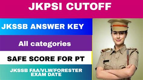 Jkssb Jkpsi Cutoff Analysis Answer Key Jkssb Faa Exam Date Jkssb Exams