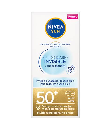 Fluido Solar Facial Diario Invisible Fp I Nivea Sun