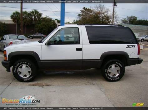 1997 Chevrolet Tahoe Z71 4x4 Olympic White Pewter Photo 5