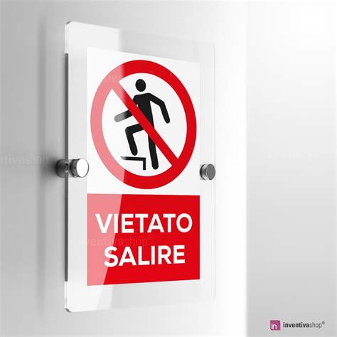 Cartello Vietato Salire