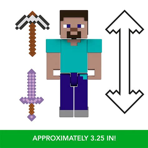 MINECRAFT 3.25' CORE FIGURE Steve | Mattel