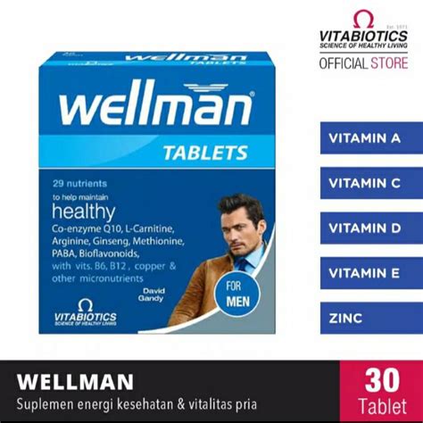 Jual Vitabiotics Wellman 30 S Shopee Indonesia