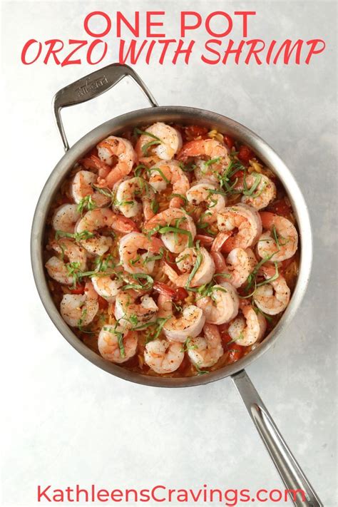 One Pot Shrimp And Orzo With Tomatoes Kathleen S Cravings Recipe