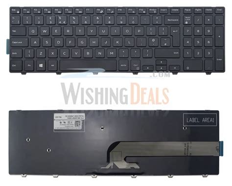 Original Novo REINO UNIDO Inglês teclado preto para Dell 490 00H07 0C0U